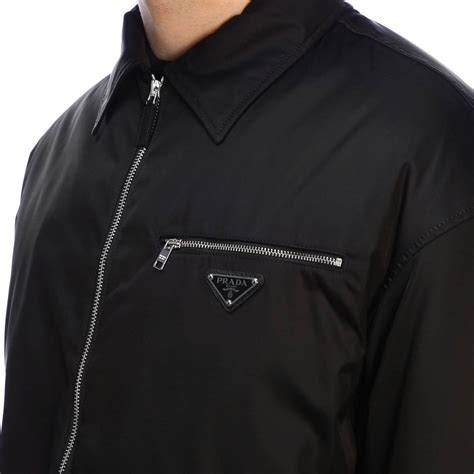 prada jacke sale|Prada nylon full zip jacket.